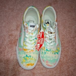 Tie Dye Vans, Size 8.5